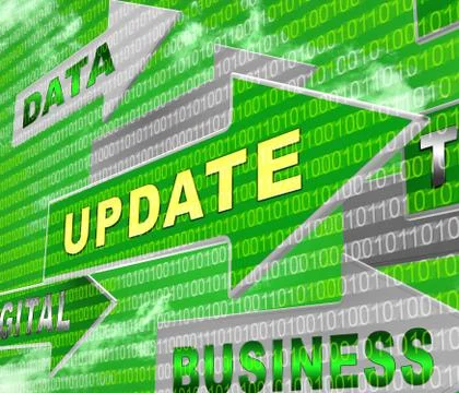 Automatic Update Or Upgrade Process 3d Illustration Stock Illustration