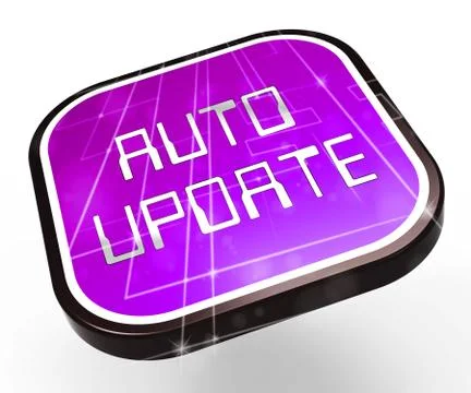 Automatic Update Or Upgrade Process 3d Illustration Stock Illustration