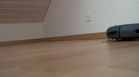 Automatic vacuum cleaning robot Stock Footage 20439434