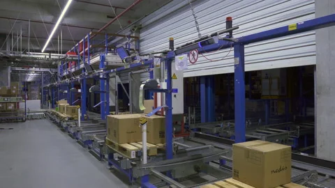 Automatic Warehouse Stock Footage 167901172