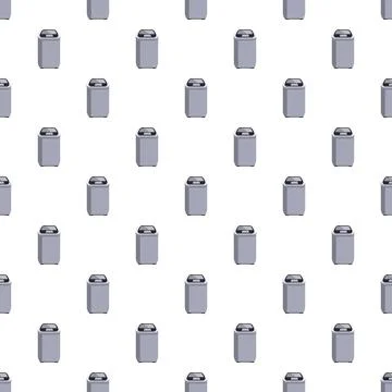Automatic washing machine appliances creating seamless pattern background 스톡 일러스트