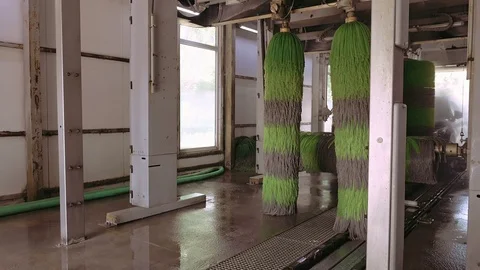 Automatic water car wash machine Video stock 71840864