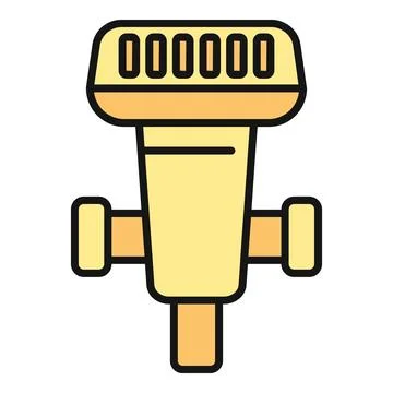 Automatic water timer controlling garden irrigation system Stock Illustration
