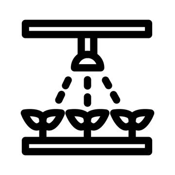 Automatic watering system symbol - Ecological farming icon 스톡 일러스트