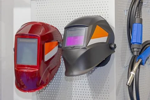 Automatic Welding Masks Stock Photos