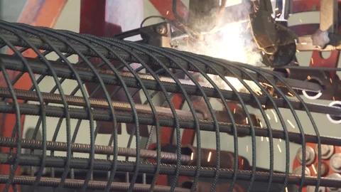 Automatic welding sheet metal Video stock 120821586