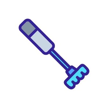 Automatic whisk mixer with handle icon vector outline illustration Illustration