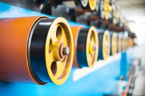 Automatic winding machine. Stock Photos