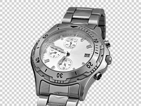 Automatic wrist watch - clipping path Stock Photos