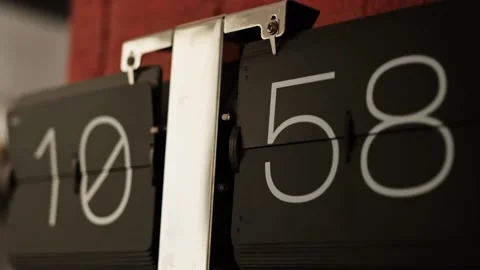 Automatical black clock 스톡 동영상 225145371