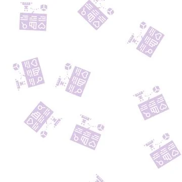 Automatically analyzing ugc glyph seamless pattern Illustrazione stock