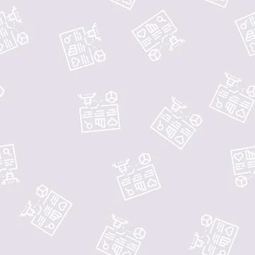 Automatically analyzing ugc line seamless pattern Stock Illustration