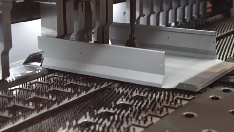 Automatically bending machine Stock Footage 96228235