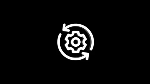 Automation 3D rendering rotating gear mechanism wheel for teamwork success .. Video stock 313463545