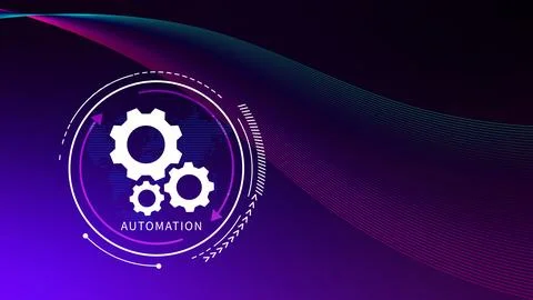 Automation and IOT Software Technology Process System Business concept. Imp.. Stock Illustration