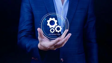 Automation and IOT Software Technology Process System Business concept. Imp.. 写真素材