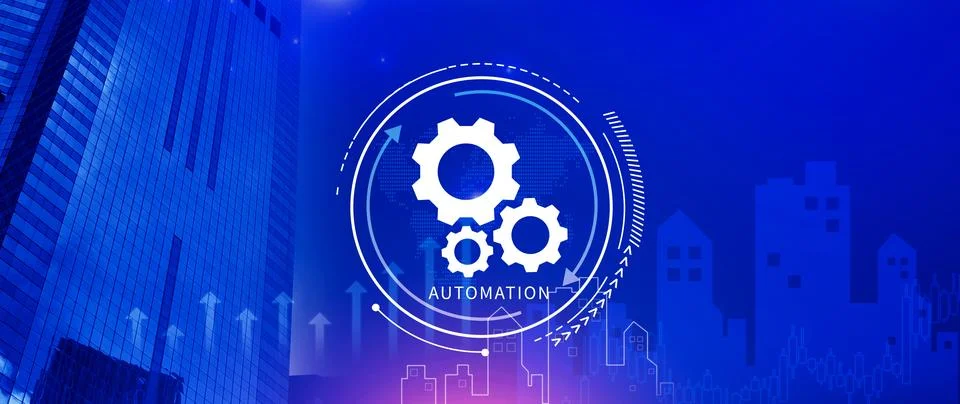 Automation and IOT Software Technology Process System Business concept. Imp.. Stock Photos