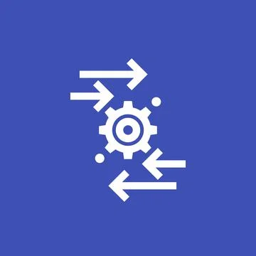 Automation and optimization vector icon 스톡 일러스트