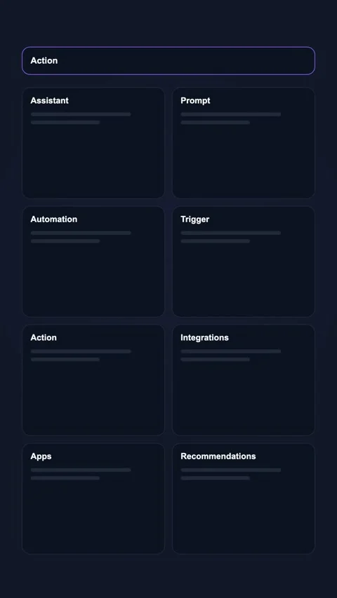 Automation Builder Canvas Generic SaaS Interface Vertical Animation Stock Footage 345154282