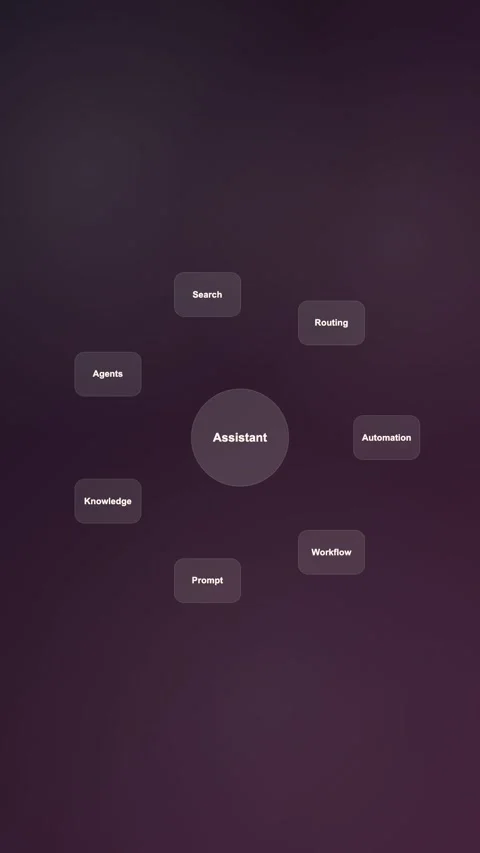 Automation Command Center Premium Gradient SaaS Interface Vertical Animation Stock Footage 345154563