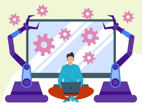 Automation Concept Illustration Stock Illustration