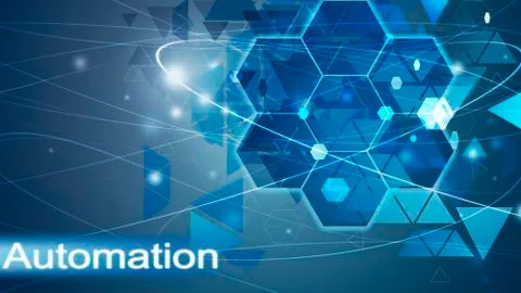 Automation concept, Innovation Computer Data Technology Business 스톡 일러스트