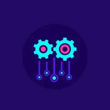 Automation concept, vector Stock Illustration