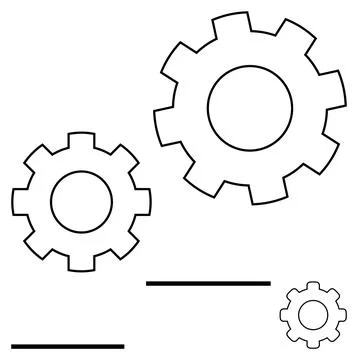 Automation, engineering, manufacturing, teamwork, machinery, workflow process Stock Illustration