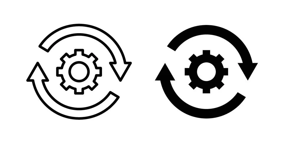 Automation icon design. Simple Vector illustrations.. Illustrazione stock
