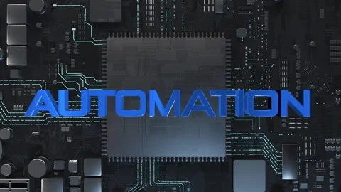 Automation improves accuracy and speed in various industries. Stock Footage 266296486