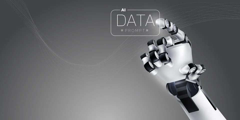 From automation to intelligence, technology development, data collection Stock Illustration