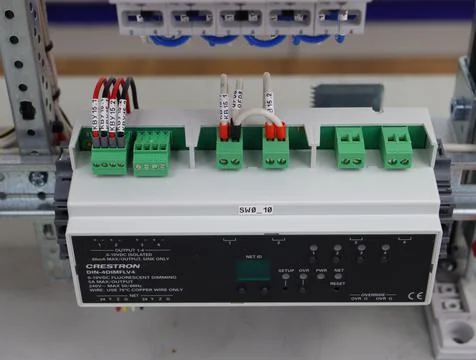 Automation for lighting control, dimming, leak localization, control. Stock Photos