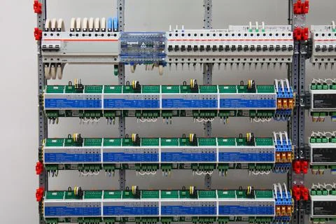 Automation for lighting control, dimming, leak localization, control. Stock Photos