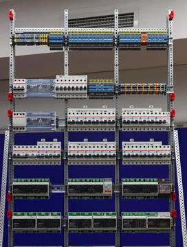 Automation for lighting control, dimming, leak localization, control. Stock Photos