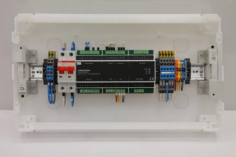 Automation for lighting control, dimming, leak localization, control. Stock Photos