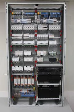 Automation for lighting control, dimming, leak localization, control. Stock Photos