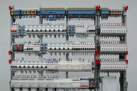 Automation for lighting control, dimming, leak localization, control. Stock Photos