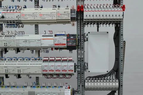 Automation for lighting control, dimming, leak localization, control. Stock Photos