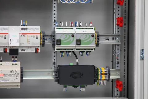Automation for lighting control, dimming, leak localization, control. Stock Photos