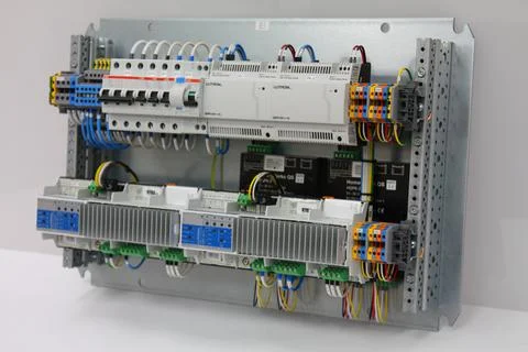 Automation for lighting control, dimming, leak localization, control. Stock Photos