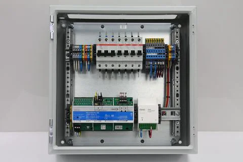 Automation for lighting control, dimming, leak localization, control. Stock Photos