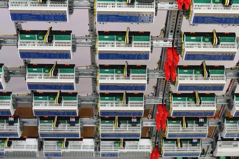 Automation for lighting control, dimming, leak localization, control. Stock Photos