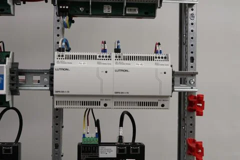 Automation for lighting control, dimming, leak localization, control. Stock Photos