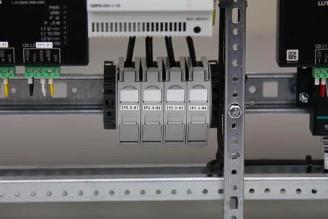 Automation for lighting control, dimming, leak localization, control. Stock Photos