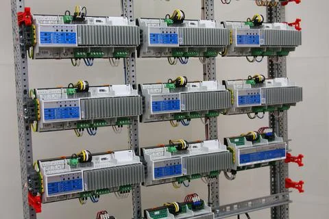 Automation for lighting control, dimming, leak localization, control. Stock Photos