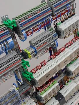 Automation for lighting control, dimming, leak localization, control. Stock Photos