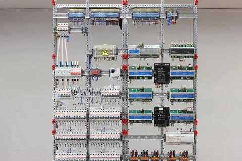 Automation for lighting control, dimming, leak localization, control. Stock Photos