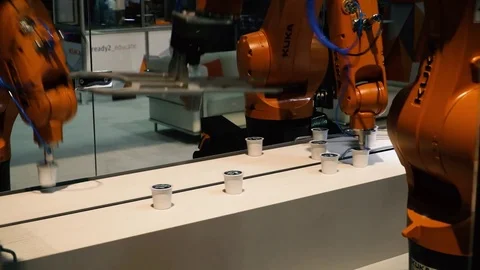 Automation Machine for Mass Assembly Stock Footage 80466497