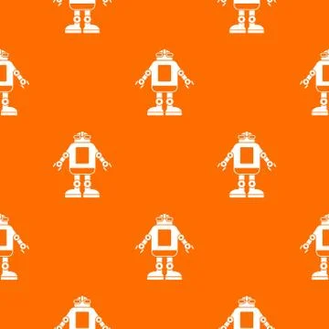 Automation machine robot pattern seamless Stockillustratie