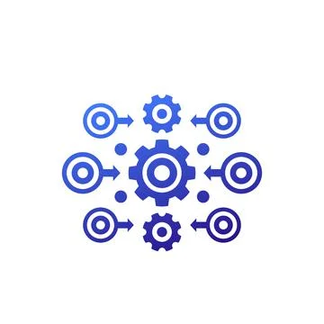 Automation for operations vector icon Stock Illustration